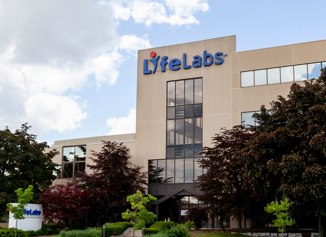 LifeLabs head office building in Etobicoke, Ontario, Canada