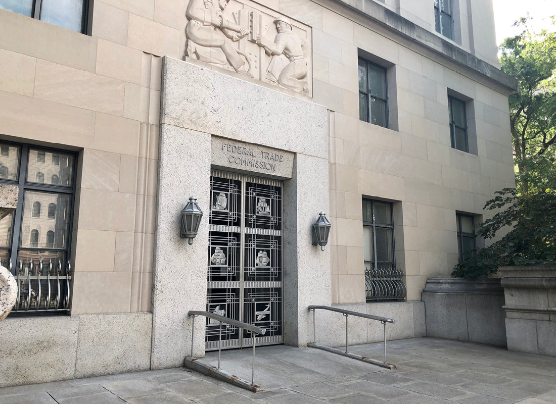 The Federal Trade Commission (FTC) of the United States of America building in Washington D.C., District of Columbia, United States - August 31, 2021.